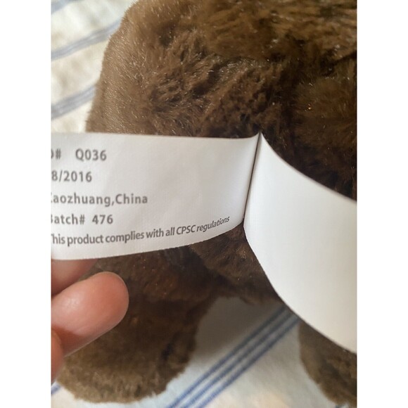 2016 Kellytoy Brown Teddy Bear w/Rose Love Bow 12" Plush Stuffed Animal … - Picture 12 of 12